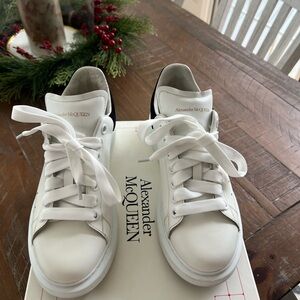 Alexander McQueen White and Black Sneakers